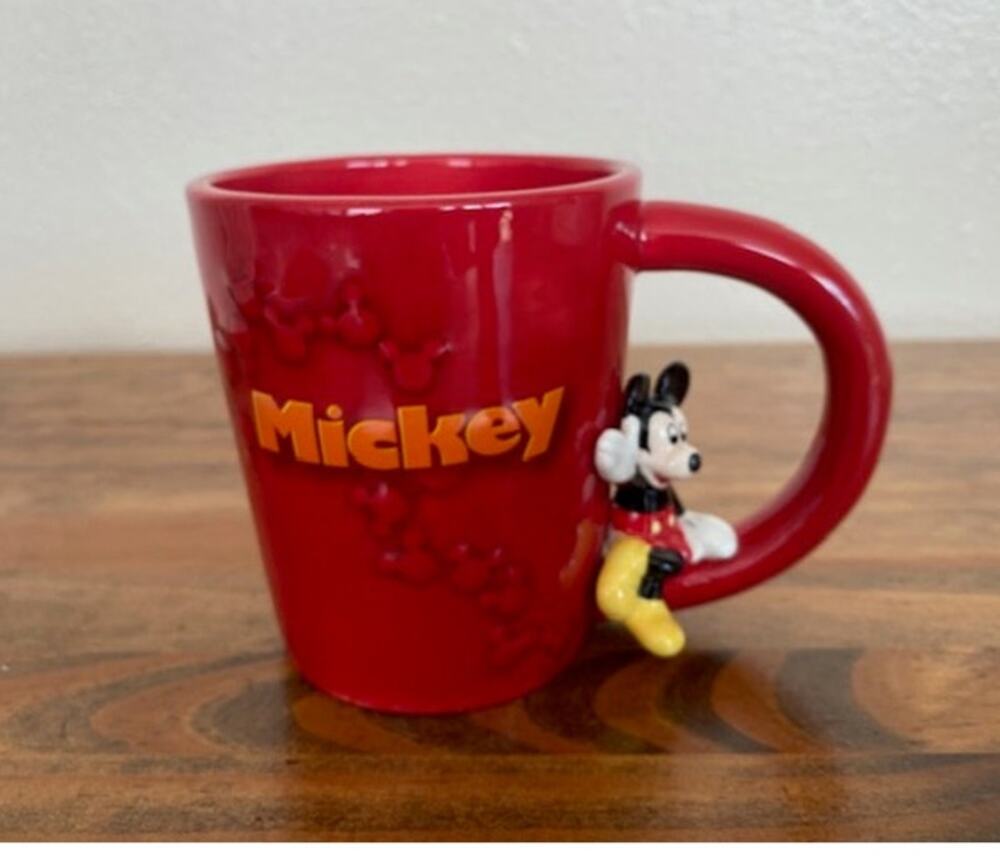 Walt Disney World Red Mickey Mouse Coffee Cup
